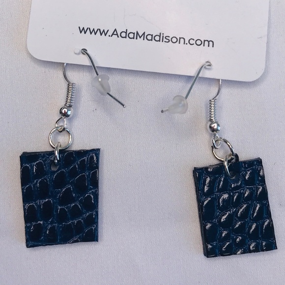 2-PIECE SET ❤️BLUE REVERSIBLE Handmade Lea… - Picture 4 of 8